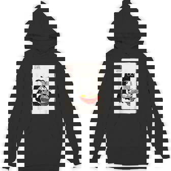 Grumpy Frog Ramen Sumi-E Kawaii Ink Painting Japanese Hoodie - Thegiftio