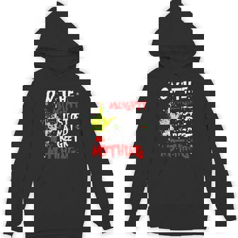 On The List Of Naughty And I Regret Nothing Christmas Hoodie - Monsterry