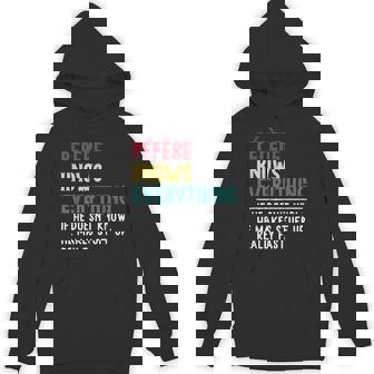 Pépère Know Everything Father's Day For Pepere Hoodie - Seseable