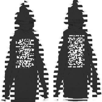 Qr He's Back President Trump Code 2 Side Hoodie | Seseable UK