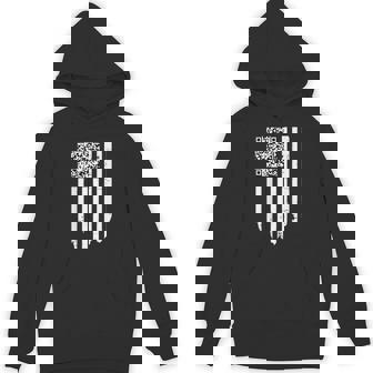 Qr Scan Code Dancing Us Flag Hoodie | Mazezy