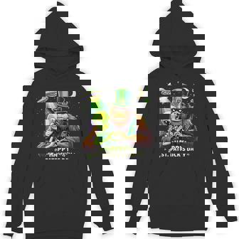 St Patrick’S Day Alien Bigfoot Ufo Sasquatch Hoodie | Mazezy