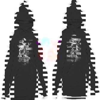 Three Groundhog Moon 3 Groundhog Head Groundhog Day Hoodie - Thegiftio UK