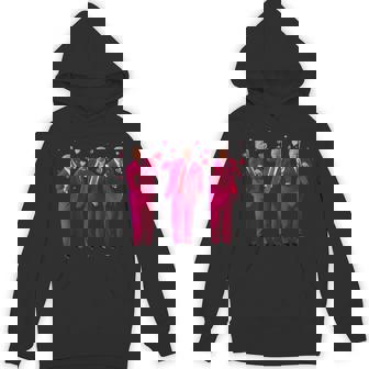 Trump Dancing Donald Trump Heart Kiss Valentine Hoodie - Thegiftio