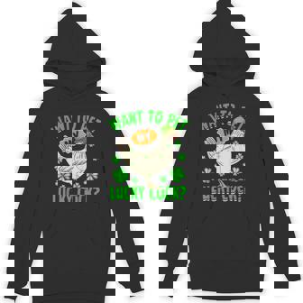 Want To Pet My Lucky Cock St Patrick's Day Leprechaun Hoodie - Monsterry