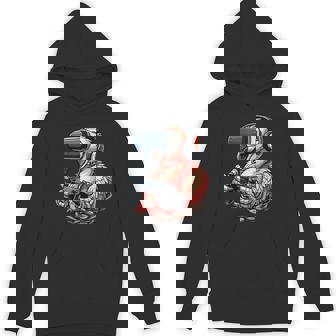 Gamer Flamingo Headset Gaming Bird Video Game Player Unisex Hoodie - Monsterry