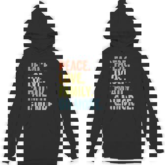 Gilmore Last Name Peace Love Family Matching Unisex Hoodie - Thegiftio UK