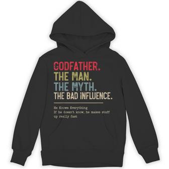 Godfather The Man The Myth The Bad Influence Grandpa Hoodie - Monsterry