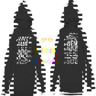 Goodbye Summer Hello School First Day Of School Teachers Fun Premium Unisex Hoodie - Monsterry