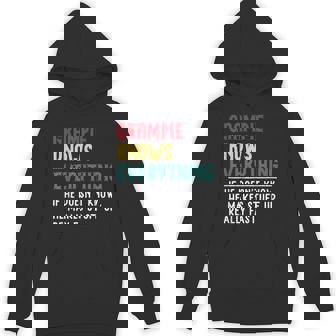 Grampie Know Everything Father's Day For Grandpa Hoodie - Seseable