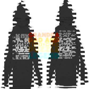 Grandpa Dad And Crossword Puzzle Legend Crossword Puzzles Unisex Hoodie - Monsterry