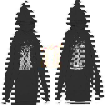 Great Pyrenees Reindeer Santa Hat Xmas Lights Christmas Xmas Unisex Hoodie - Monsterry
