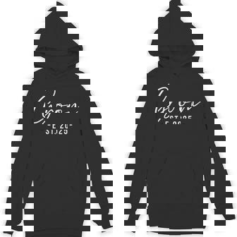 Groom Est 2025 Matching Getting Ready Bride Groom Wedding Hoodie - Seseable