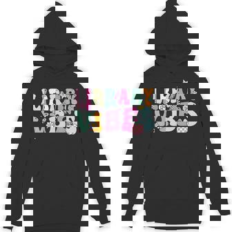 Groovy Library Vibes Retro School Library Crew Unisex Hoodie - Monsterry