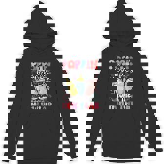 Groovy NICU Crew Nurse Poppin' Bottles For The New Year Unisex Hoodie - Monsterry