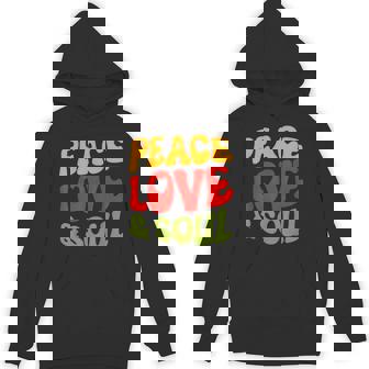 Groovy Peace Love & Soul R&B Music Retro Vintage 90s Lovers Unisex Hoodie - Monsterry