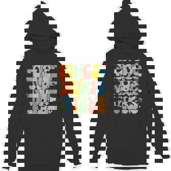 Groovy School Nurse Vibes Retro First Day Of School Unisex Hoodie - Monsterry