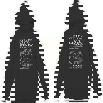Gulf Of Mexico 1672 Historic Map Coastal History Hoodie - Thegiftio UK