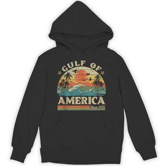Gulf Of Us America Est 2025 Retro Vintage Beach Hoodie - Thegiftio UK