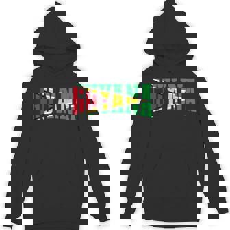 Guyana Sports Style Retro Guyanese Flag Pride Unisex Hoodie - Monsterry