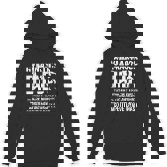Gymnastics Dad Definition Gymnastics Father Of A Gymnast Dad Hoodie - Monsterry