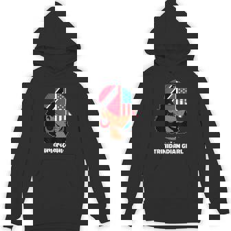 Half American And Trinidadian Usa Trinidad Tobago Flag Trini Unisex Hoodie - Thegiftio UK