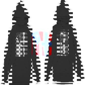Half Puerto Rican Half Norwegian Flag Heritage Pride Roots Unisex Hoodie - Monsterry
