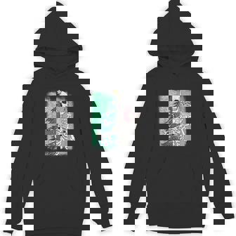 Half Sorta Scary Merry Sorta Christmas Skeleton Tree Santa Unisex Hoodie - Monsterry