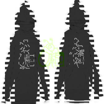 Halloween Graphic Green Halloween Beetle Drink Juice Unisex Hoodie - Monsterry