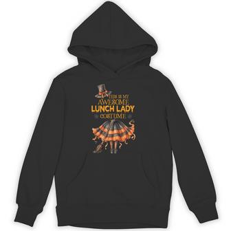 This Is My Halloween Lunch Lady Costume Cafeteria Worker Unisex Hoodie - Monsterry