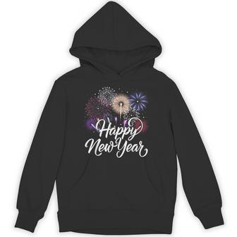 Happy New Year 2025 Fireworks New Year's Eve Party Countdown Hoodie - Thegiftio UK