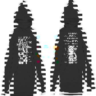 Happy Pawsover Cat Lover Cat Passover Seder Hoodie | Mazezy