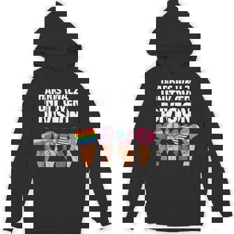Harris And Walz Strength In Unity Power In Love Unisex Hoodie - Monsterry