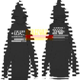 HEREFORD Texas City Vintage Roots Retro 70s 80s Unisex Hoodie - Monsterry