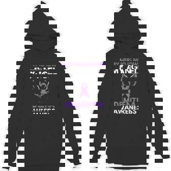 My Hero Is Now My Angel Dementia Awareness Ribbon Support Unisex Hoodie - Monsterry