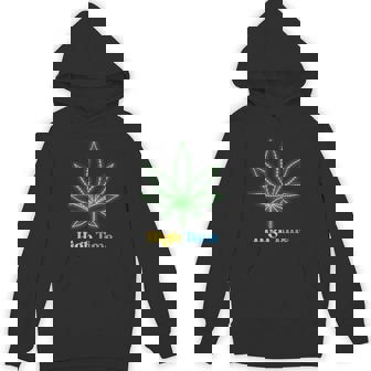 High Time Happy 420 Day Cannabis Weed Marijuana Leaf THC Unisex Hoodie - Monsterry