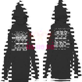 Ho Ho Ho Deer Merry Christmas Reindeer Matching Pajama Unisex Hoodie - Monsterry
