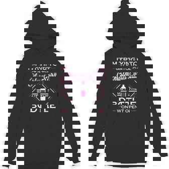 Holiday Spirit Bottle Won't Open Christmas Unisex Hoodie - Monsterry