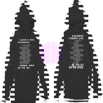 Hope For A Cure Alzheimer's Awareness Purple Happy Graphic Premium Unisex Hoodie - Monsterry