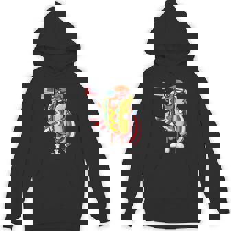 Hot Dog Day Sunglasses American Flag USA 4th Of July Funny Unisex Hoodie - Monsterry
