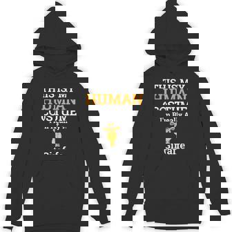 This Is My Human Costume I'm Really a Giraffe Halloween Unisex Hoodie - Monsterry