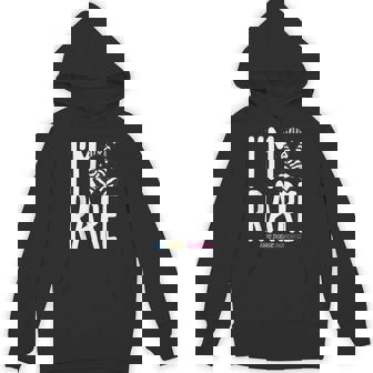 I'm Rare Disease Warrior Zabra Ribbon Rare Disease Awareness Hoodie - Thegiftio