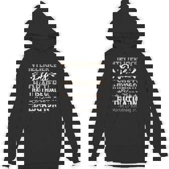 Intelligence Plus Character Mlk Day Black History Month Blm Hoodie - Thegiftio