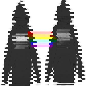 Iowa LGBT Rainbow Gay Pride Flag T-Shirt Unisex Hoodie - Monsterry
