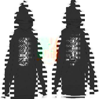 Irish Usa Flag Leprechaun Lucky Hockey St Patrick's Day Hoodie - Thegiftio