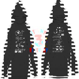 It's My 3Rd Birthday Spider Theme Party Boy Birthday Hoodie | Seseable UK