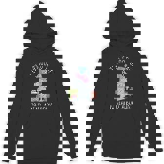 Its A Good Day To Read Book Lover Cute Pig And Elephant Hoodie - Thegiftio