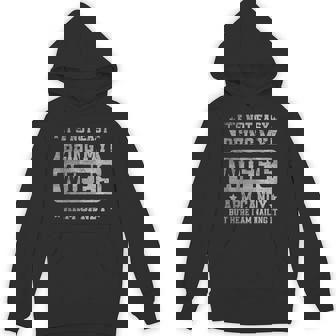 It's Not Easy Being My Wife's Arm Candy Retro Husband Hoodie | Mazezy