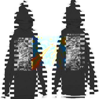 Japanese Monster Kaiju Van Gogh Starry Night Hoodie - Thegiftio