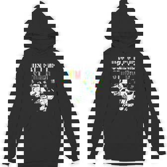 Just Let Me Stim Bro Boys Autistic T-Rex Autism Awareness Hoodie | Seseable UK